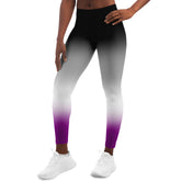 Asexual Pride Ombre Leggings Leggings - AOP PRIDE MODE